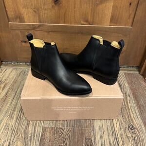 Nisolo Eva Everyday Chelsea Commuter Leather Boot 9 Black
